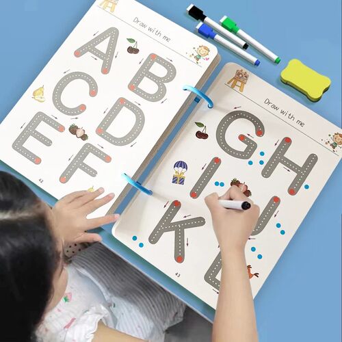 Tracing Workbook Magical Pen Control Training Cards Reusable