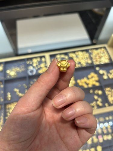 生效转运珠999足金十二生肖3D硬金重约1g