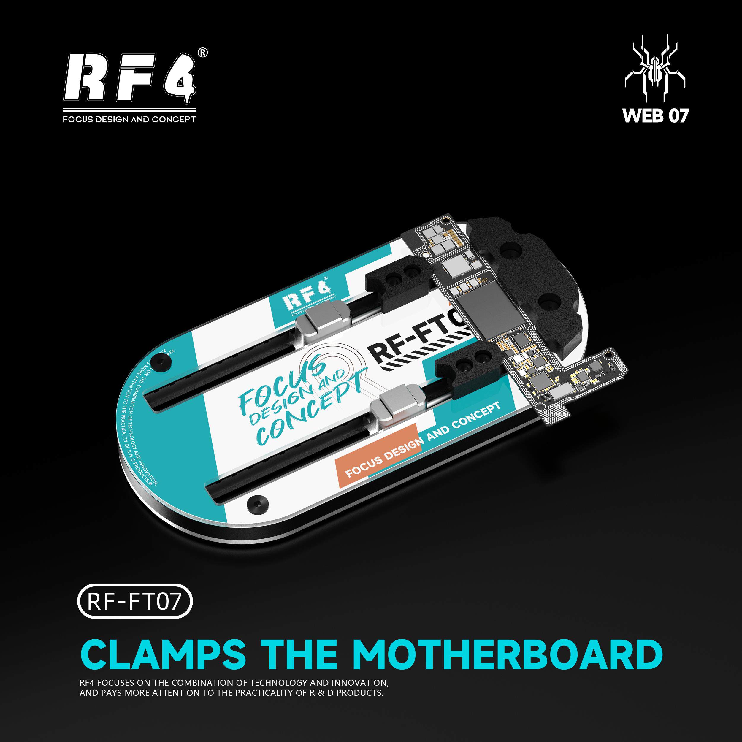 RF4-FT07主板维修夹具固定夹CPU芯片耐高温主板焊接除胶卡具