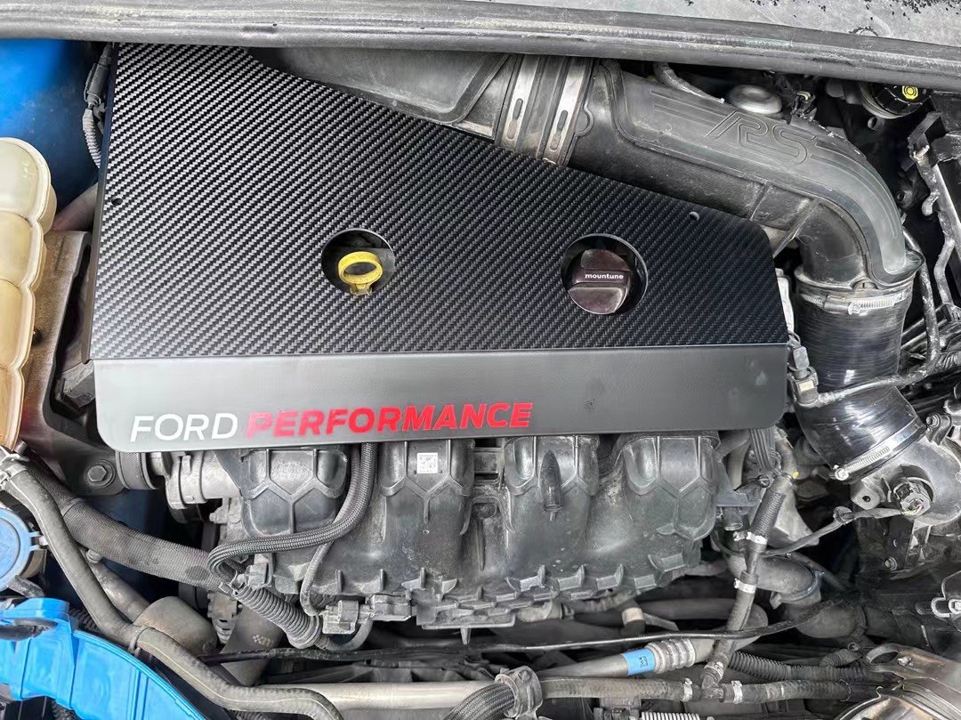 福克斯st 福克斯rs朴碳纤维发动机饰板 隔绝高频低频噪音