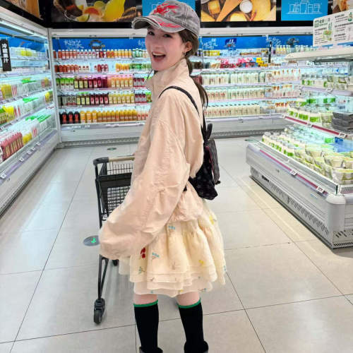 春夏薄款美式复古立领工装短外套