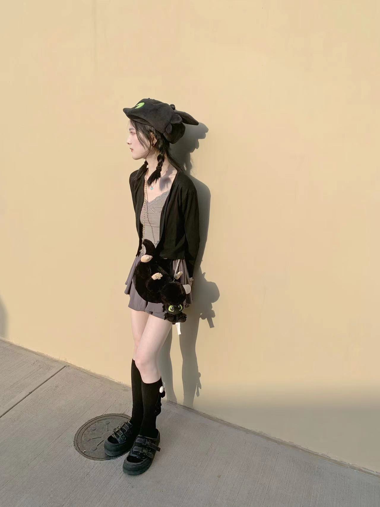 4video纯棉性感辣妹风紧身纯欲