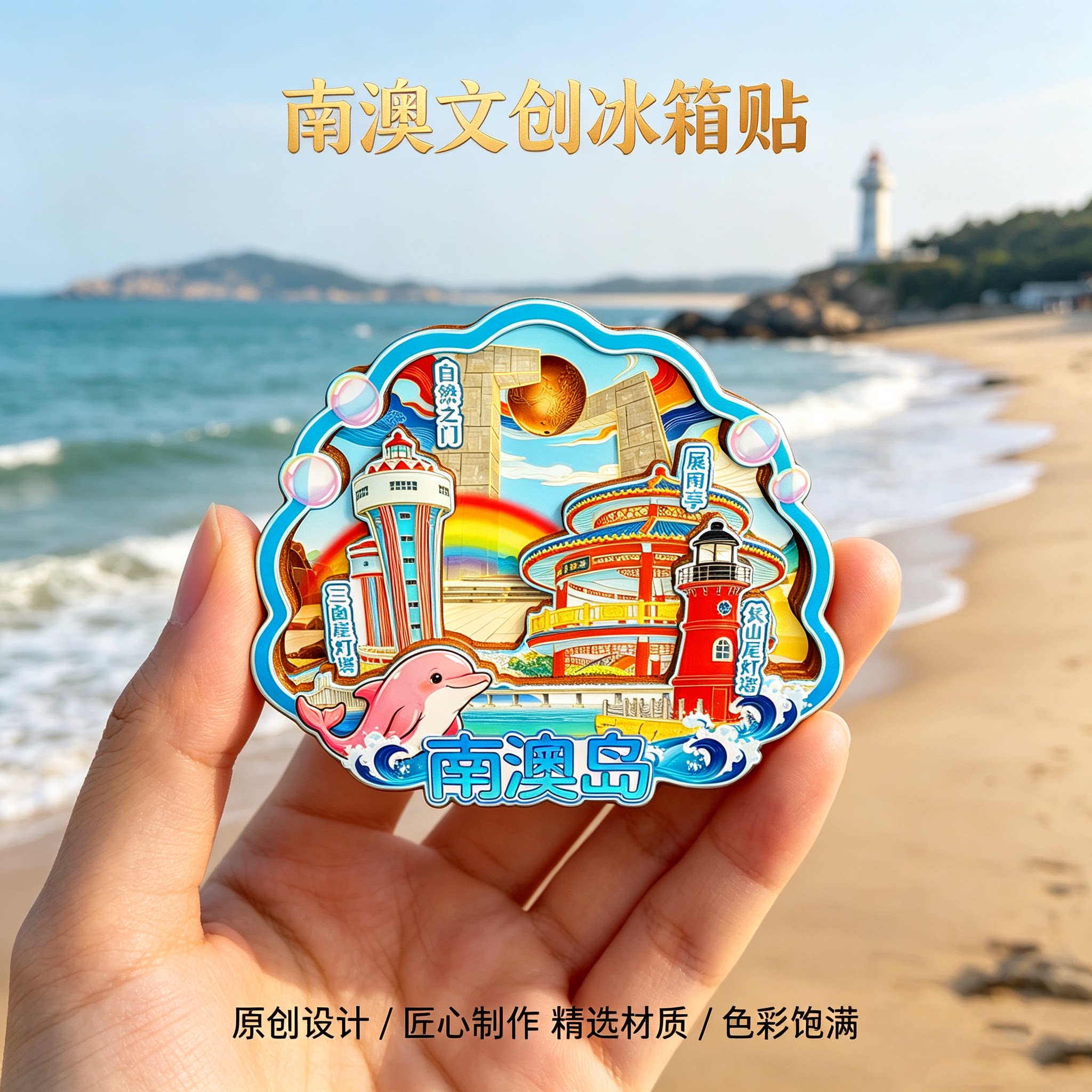 南澳磁吸冰箱贴南澳岛文创纪念品