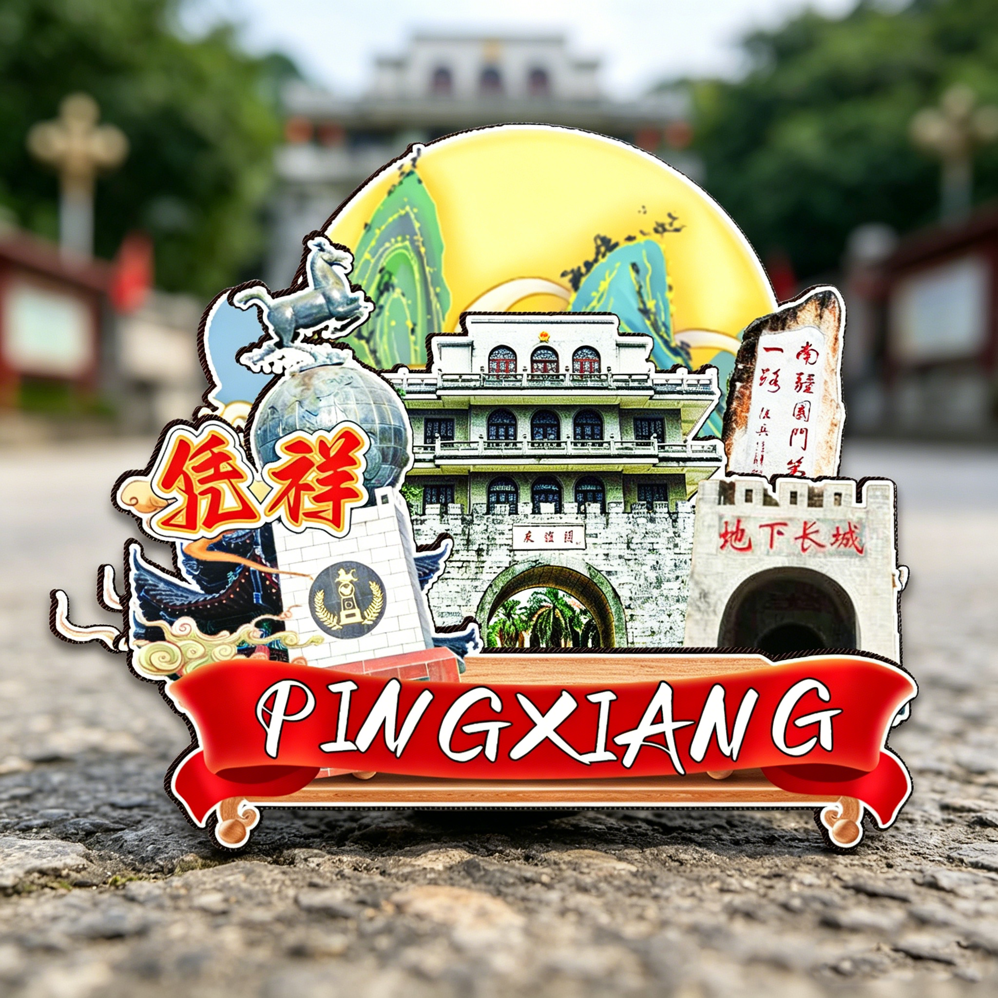 磁吸冰箱贴凭祥友谊关文创纪念品