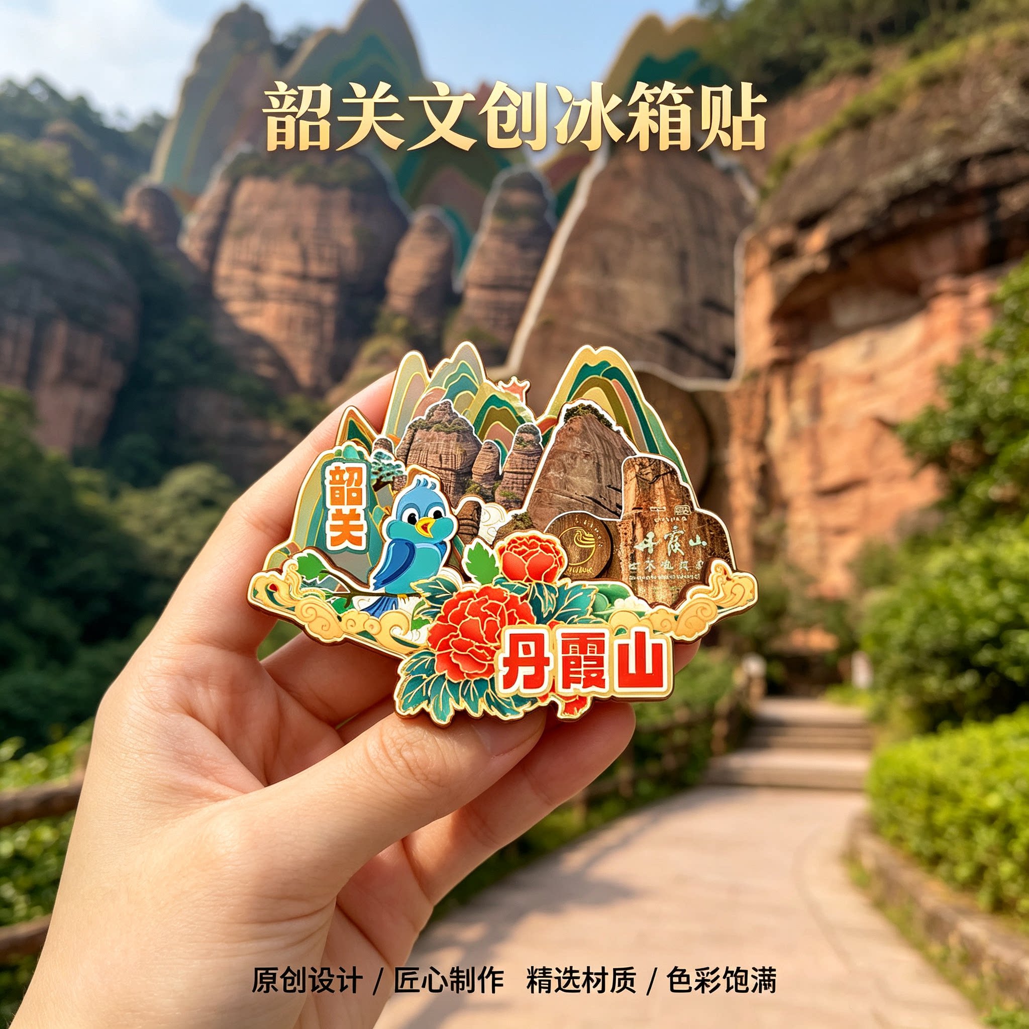 韶关磁吸冰箱贴南华禅寺纪念品