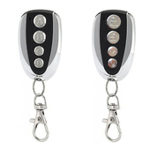 433MHZ通用无线拷贝遥控器 金属四键车库门卷闸门对拷码 遥控器钥