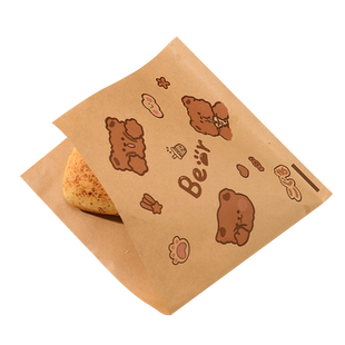 汉堡包装纸袋一次性食品防油三明治手抓煎饼早餐灌鸡蛋果子肉夹馍