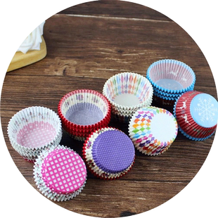 蛋糕纸杯雪媚娘纸托耐高温家用烘焙青团马芬杯子一次性圆形模具