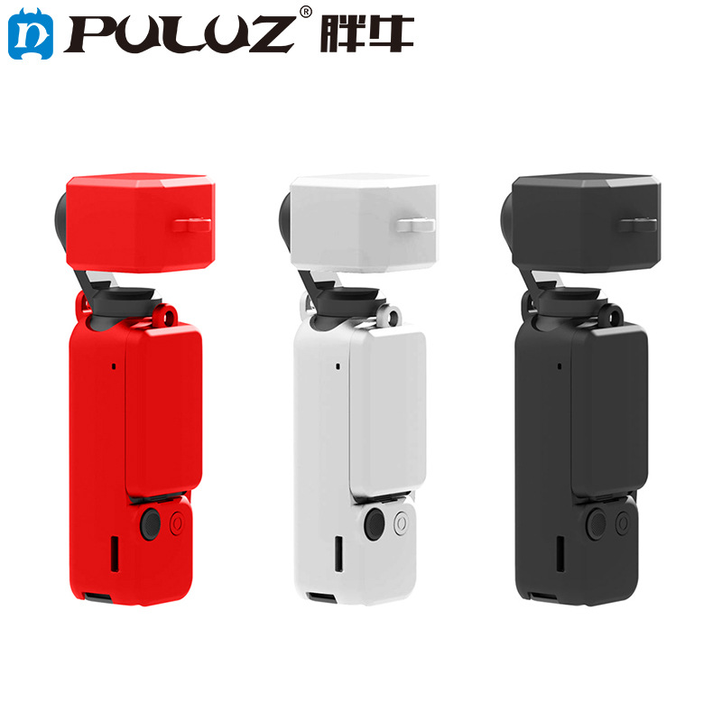 PULUZ胖牛适用大疆DJIOSMO Pocket3相机硅胶保护壳镜头机身保护套