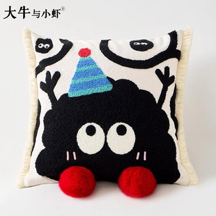 创意可爱卡通抱枕客厅沙发靠垫办公室床上靠背儿童房可拆洗抱枕套