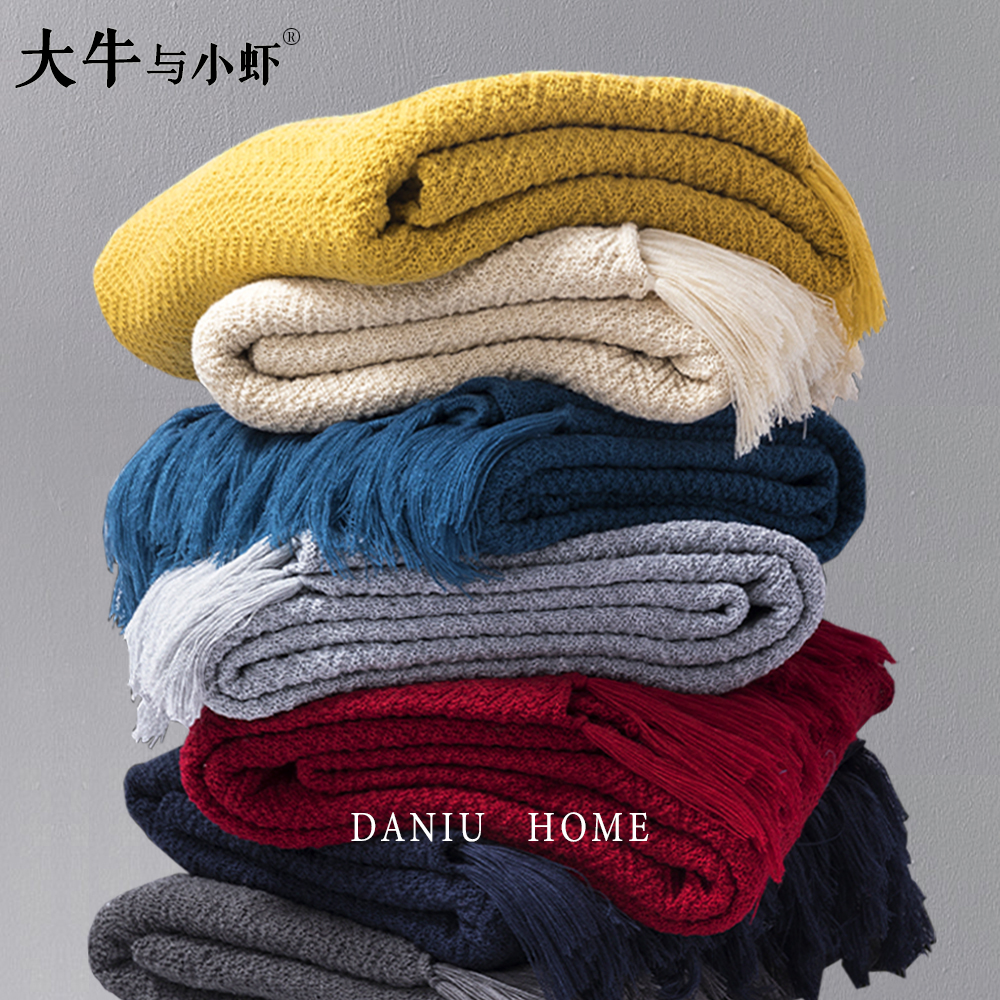 针织毯北欧风四季沙发毯
