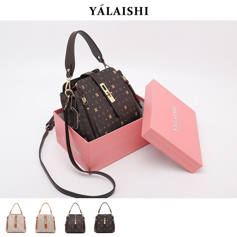 法国小众小ck水桶包包女包2020新款潮洋气百搭撞色手提单肩斜挎包