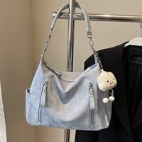 Simple and large-capacity bag for women 2026, new style, fashionable and versatile casual single-shoulder bag, student commuting crossbody tote bag thumbnail 3