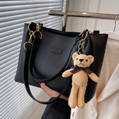 新款 百搭上班通勤包大容量托特包高级感时尚 休闲单肩手提大包包女