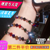 手机挂脖绳女款 水晶挂绳子通用vivo水钻吊绳手腕链网红胸牌闪亮潮