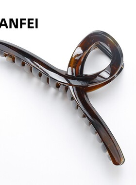 高级感后脑勺鲨鱼夹发饰女2023新款亚克力盘发抓夹大号夹子发夹