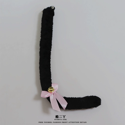 Крутой Erya Cat Tail Cos, аксессуары для горничной, комикс-выставка, колокольчик с изображением животных, кошачий хвост, девочка-кошка, рай, чистое желание, реквизит