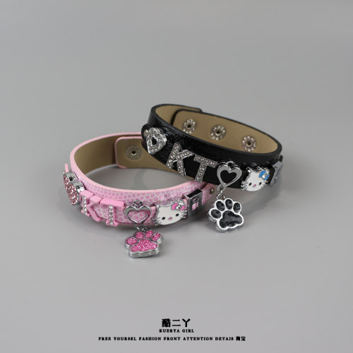hellokitty水钻字母手环闺蜜手链