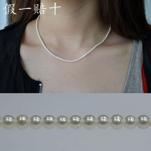 2-3mm天然小珍珠项链香港