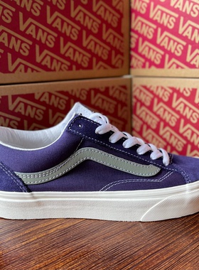 VANS男鞋经典款Style 36紫色低帮范斯鞋女休闲滑板鞋 VN0A54F6680