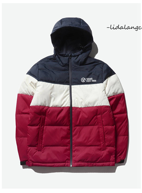 大浪现货 VANS休闲撞色连帽保暖冬季羽绒服夹克外套 VN0A4BQ7FTZ