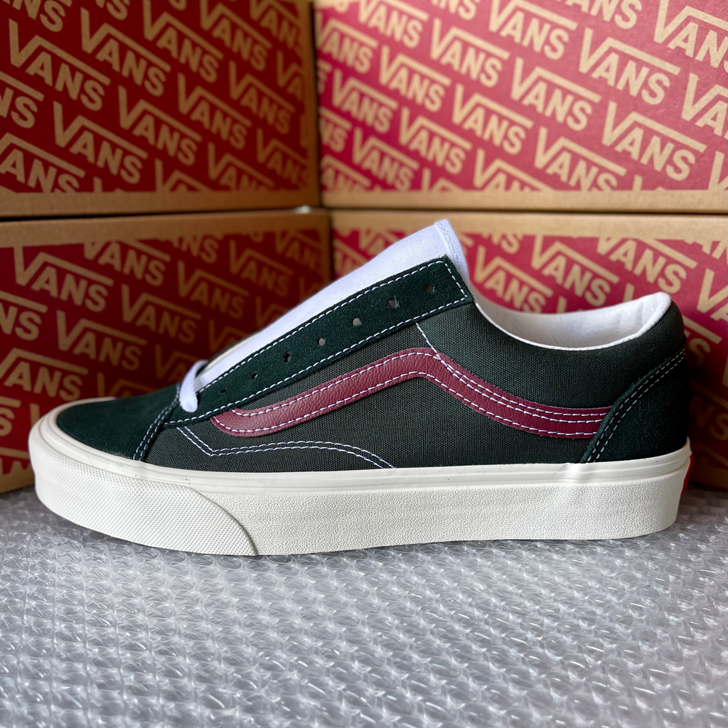 VANS男鞋经典款Style 36深绿色低帮范斯鞋女休闲板鞋 VN0A54F6678