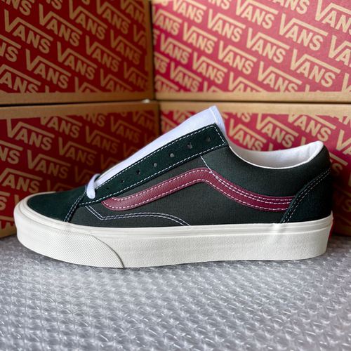 VANS经典深绿色低帮休闲板鞋