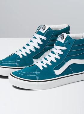 VANS范斯 SK8-HI 男女高帮蓝色情侣板鞋运动鞋休闲鞋 VN0A32QG9EM