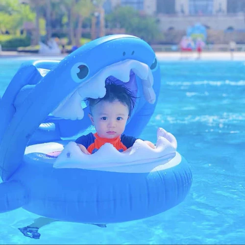 Акула, надувной плавательный круг, 1-2-3-4-5 лет, увеличенная толщина