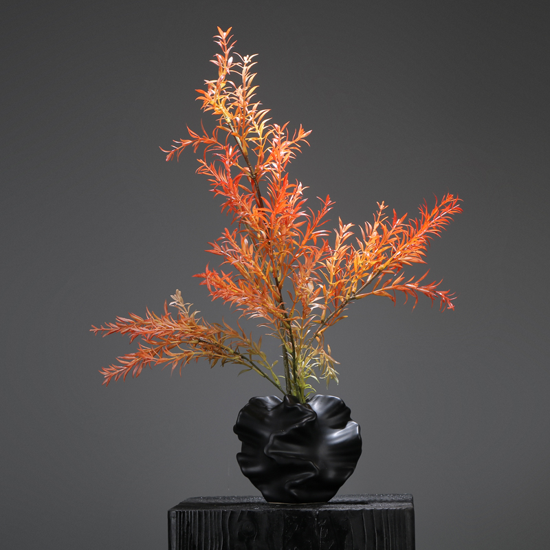 高颜值民宿陶瓷侘寂风格仿真花