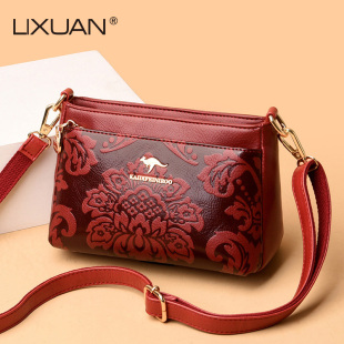 真皮妈妈包2025新款简约百搭大气婆婆软皮包大容量女士单肩斜挎包