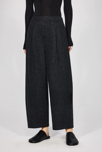 开间/一条过冬 舒弹易打理温暖澳洲针织羊毛半松紧腰八分奶奶裤