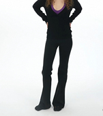 黑色 瑜伽喇叭裤 everyday高品质 加绒弹力修身