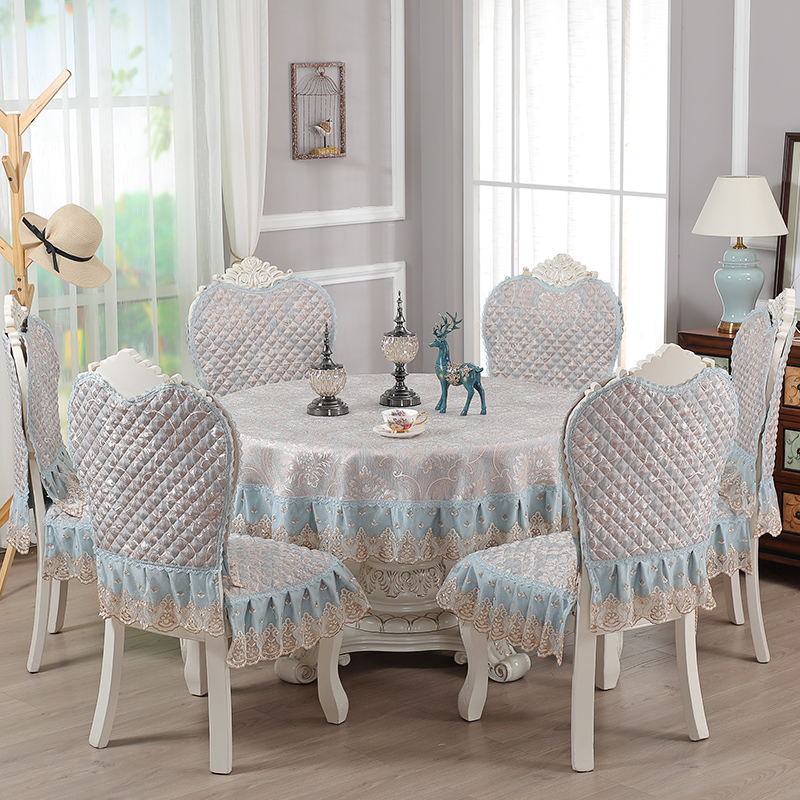 欧式凳子套罩布艺餐桌布现代简约餐椅垫套装餐厅椅子餐椅套罩家用