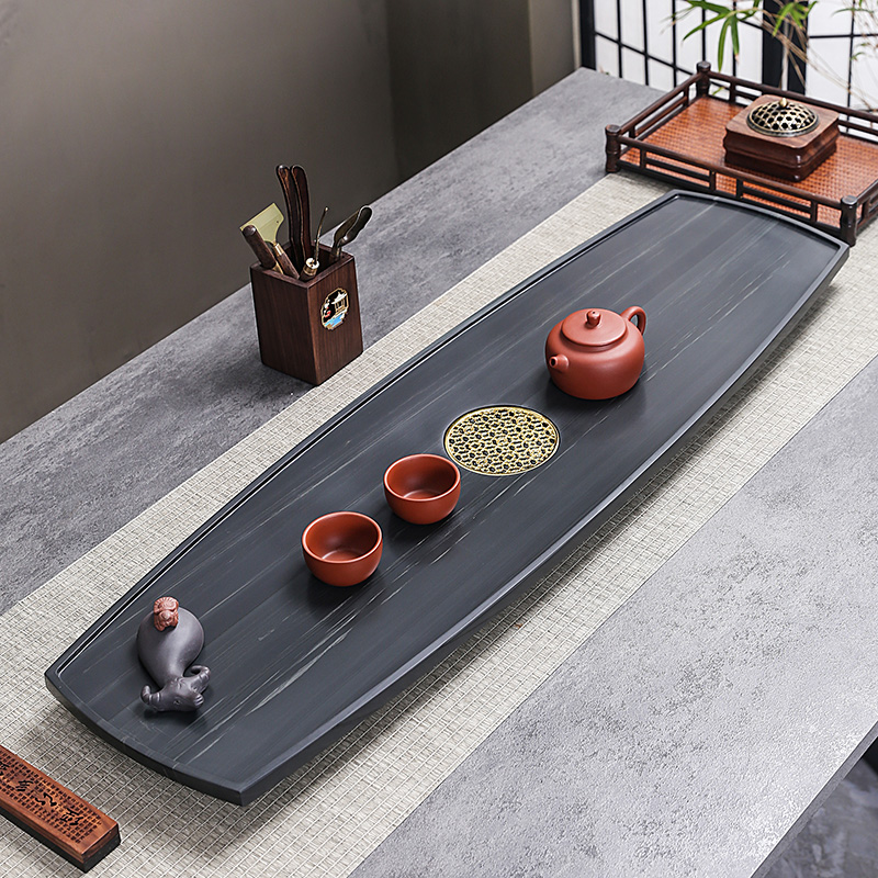 家用乌金石茶盘家用整块干泡现代