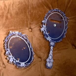 镜中契打卡棒摆件复古椭圆吧唧圆形举拍棒收纳高透亚克力谷美现货