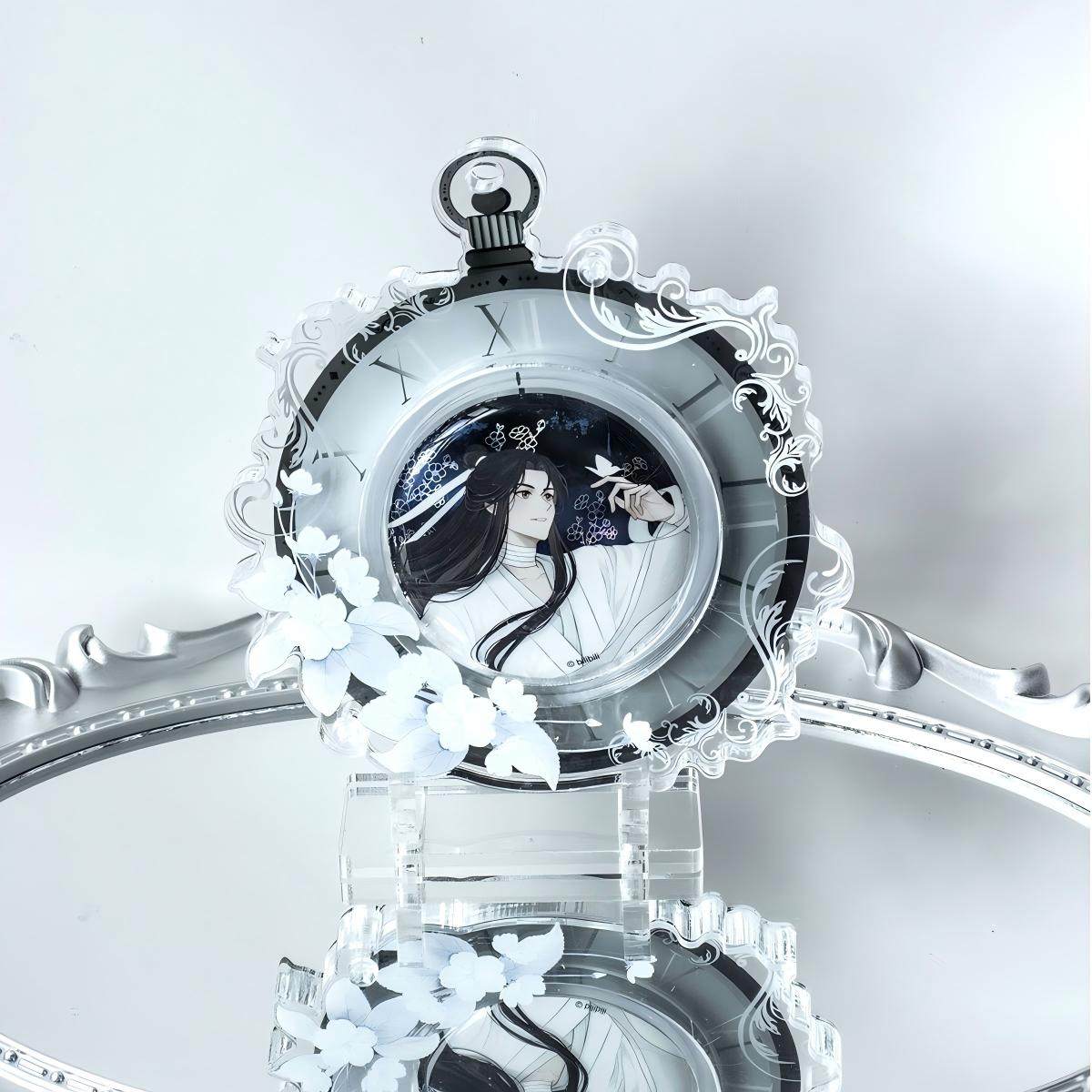 时光流年吧唧砖58/65/75mm徽章亚克力谷美谷子收纳立牌展示吧唧托