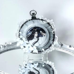 时光流年吧唧砖58/65/75mm徽章亚克力谷美谷子收纳立牌展示吧唧托