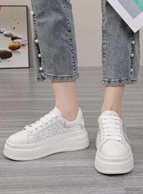 朱朱家2023春秋新6公分松糕厚底大白鞋88315-9