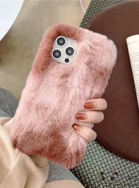 毛毛绒绒适用小米14手机壳note13pro奶茶色civi3红米k70冬季11青春10lite小众12女9a/mix4/10/2s/k60/k50/k40