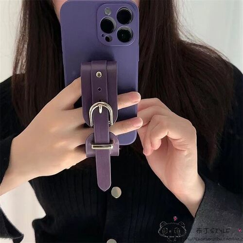 网红ins皮带腕带适用iPhone17pro max手机壳16pro/15plus苹果13mini女12创意14复古se3个性xr/8/6保护套iP11e