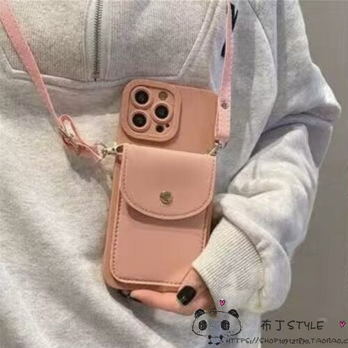 ins卡包适用小米17pro max手机壳15pro斜挎14ultra插卡13女civi5绳4红米note12pro潮11r/turbo3/1s/2k90m套