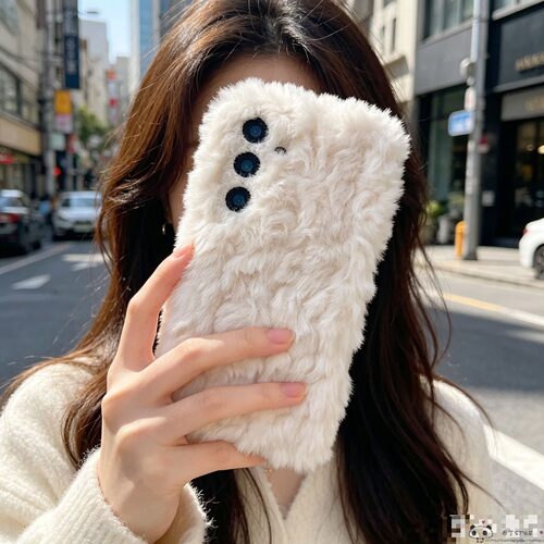 毛毛绒绒适用小米17pro max手机壳15pro秋冬14ultra/13可爱civi5/4红米note12pro防摔11r网红turbo3/1s纯色2