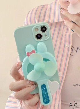 夏日ins小风扇realme15/14/13/12手机壳narzo20可爱n63真我n55/n53/50i/v60女note70/c33套c35s/c85/c61/c75x