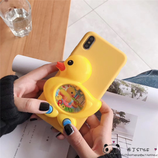 会动的手机壳a1大黄鸭a7x可爱r9s立体r11s plus个性OPPO R11女r9/r15卡通创意搞怪r17/a73防摔a59软a5硅胶a3