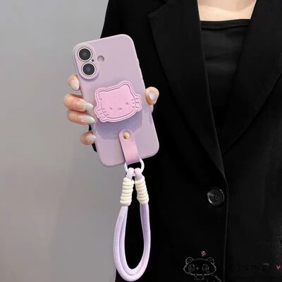 kitty猫galaxy三星s26ultra手机壳s25plus凯蒂猫s24fe/s23女s22手绳s10支架note20pro/m56/a55套a54潮a53/a52