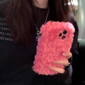 t4粉y52s ins秋冬毛绒neo11网红iqoo15pro手机壳z10utlra爱酷9x y78v5t3毛茸 s12女vivo 7se玫红6turbo