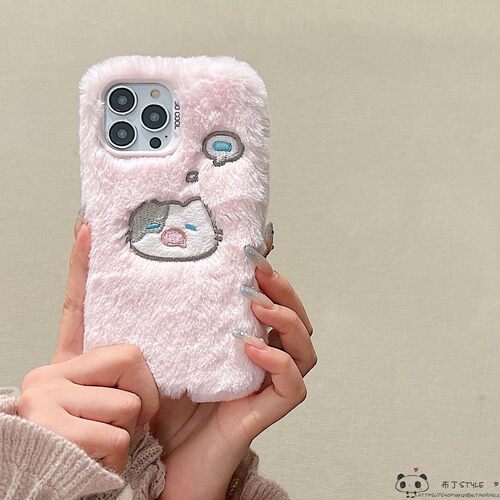 秋冬毛绒OPPO reno15pro手机壳14max/13f猫咪11/10/9/a6gt/4se小红书find x8/10+女k12s/realme真我neo7a5pro