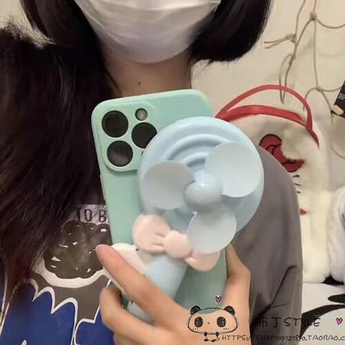 夏ins小风扇适用iPhone17pro max手机壳e/16pro/15plus苹果13mini女12/e小众14se3新款xr/8搞怪7可爱iP11/6套