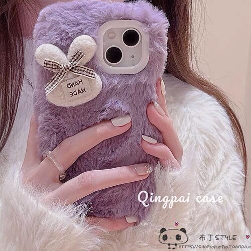 ins兔子一加9r毛绒绒1+ace pro手机壳one plus10女6t立体8t可爱7t